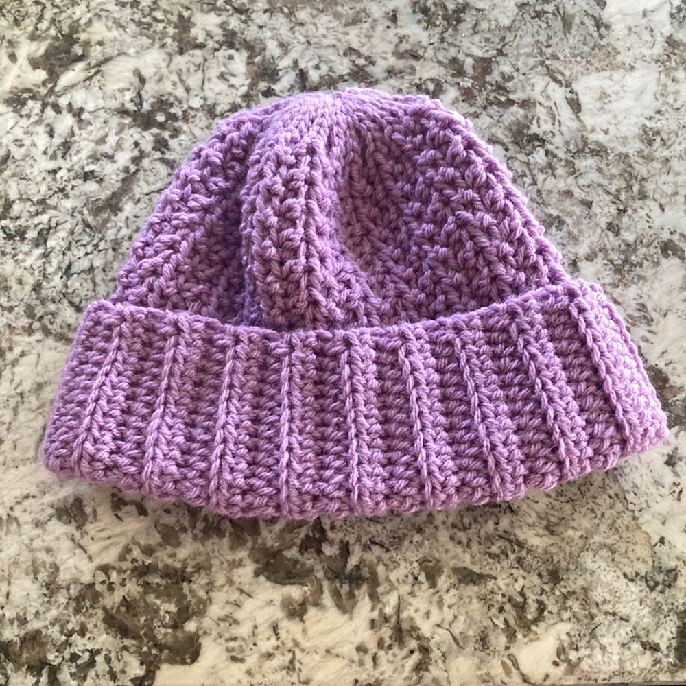 Handmade knitted winter hat